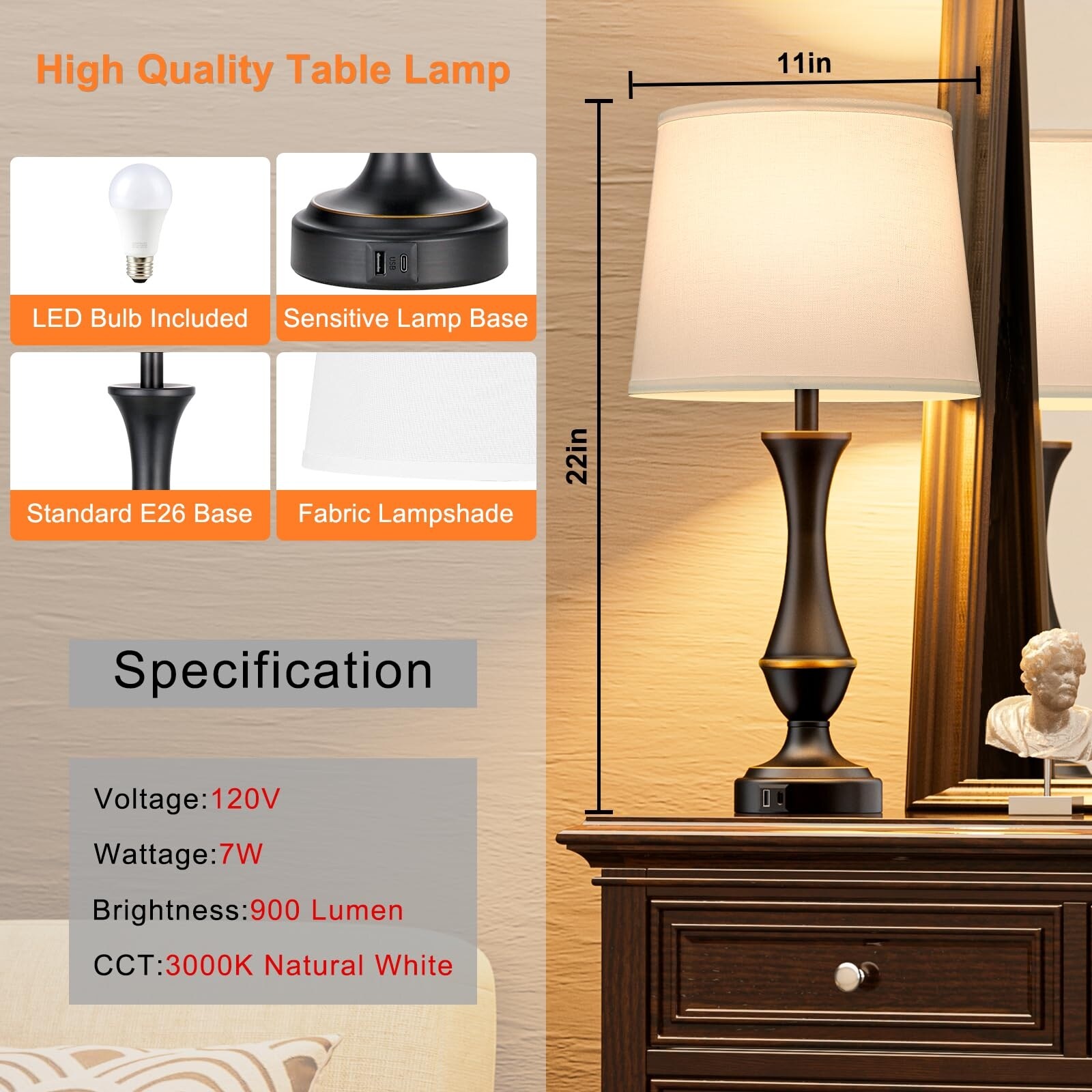 3 setting touch lamp online